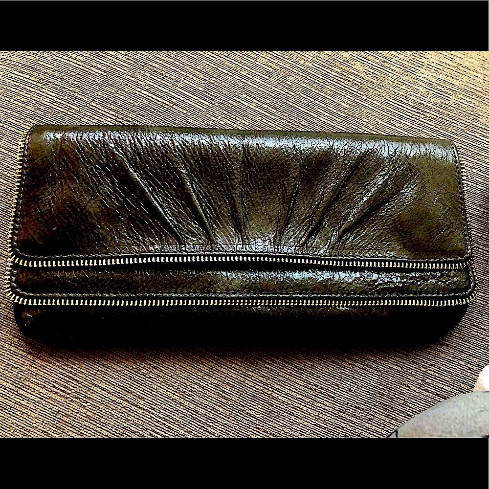 NWT Lauren Merkin clutch, blk dinner up wedding
